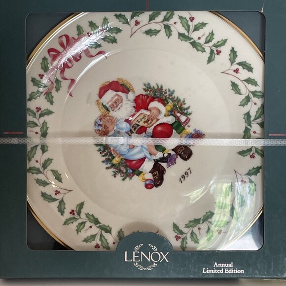 Vintage Lenox 1997 Annual Holiday Collector Plate Christmas Limited Edition NIB - Picture 3 of 6
